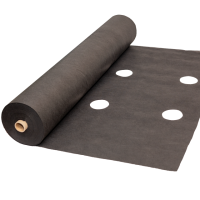 Агроволокно 90 г/м², 1.07×50 м черное с перфорацией Shadow 2 отверстия