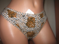 Стринги жіночі тигровий принт бавовна розмір L (44-46)