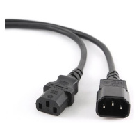 Кабель живлення Cablexpert PC-189-VDE-5M (С13-С14) VDE 5m Black (Код товару:42656)