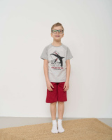 Комплект для хлопчика з шортами Ozkan - Акула за штурвалом