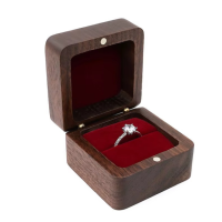 Коробочка для колец деревянная,коробка ювелирная свадебная, футляр обручальных колец для свадьбы или предложения руки и серца