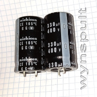 400V 330mF GG 2545 105°C NICHICON 330uF 400V конденсатори електролітичні