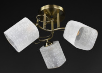 Люстра потолочная на 3 лампочки 28099 Бронза 25х46х46 см.