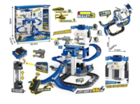 Парковка 53 елементи, 3 металопластикові машинки, гелікоптер, звуки, підсвічування,(660 S-22)