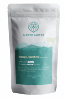 ✔️NEW! Зернова кава Carpat Coffee Brasil Santos 200г Арабіка 100%