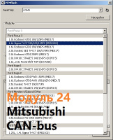 Модуль 24 загрузчика прошивок PCMflash - Mitsubishi CAN-bus