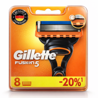 Лезвия кассеты картриджи Gillette Fusion 8шт  Жилет Фьюжн 8шт