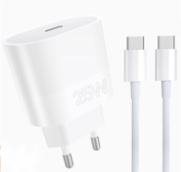 Мережевий зарядний пристрій з кабелем WUW-T86C PD 25W fast charger + USB C to USB C cable set (6972573338030)