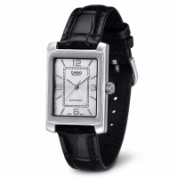 Жіночий годинник Casio LTP-1234LL-7A — Класична модель у прямокутному корпусі на шкіряному ремінці