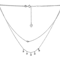 Серебряное колье CatalogSilver с без камней, вес изделия 4,53 гр (2068327) 400450 размер
