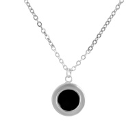 Серебряное колье CatalogSilver с емаллю, вес изделия 2,69 гр (2137733) 450500 размер