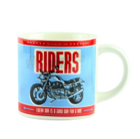Чашка «Motorbike Desing Assorted», блакитна 9 см