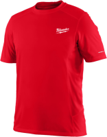 Футболка MILWAUKEE, WWSSRD-M дихаюча з коротким рукавом, червона, (розмір M)
