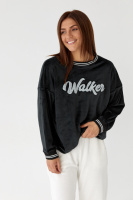 Жіночий велюровий світшот — чорний колір, S (є розміри)