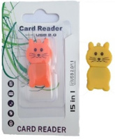 Картридер T-Flash/Micro SD Micro Card Reader КОТИК