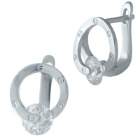 Серебряные серьги CatalogSilver с фианитами (1985625)