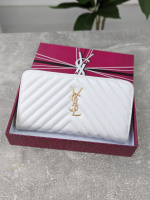 Гаманець Yves Saint-Laurent  великий білий