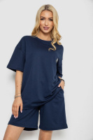 Костюм жіночий повсякденний, колір темно-синій, 241R5004