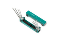 Набор ключей TORX складной 8 предметов(Т5-Т10, Т15, Т20) ROCKFORCE RF-5087F