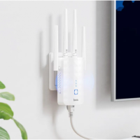 Портативный модем Репитер HOCO HI35 усилитель Wi-Fi сигнала на 4 антенны WiFi4, 300Mbps, 2.4 ГГц