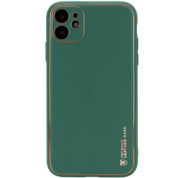 Шкіряний чохол для Apple iPhone 11 (6.1«») - Xshield (Зелений / Army green) - купити в SmartEra.ua