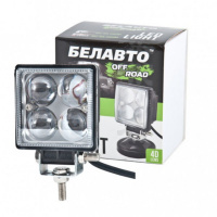 Фара-LED Квадрат 12W 75*75*49mm (3W*4) 10-30V Дальнє/Spot «BELAUTO» (BOL0403 QL) 800Lm (1шт)