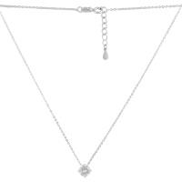 Серебряное колье CatalogSilver с фианитами, вес изделия 2,41 гр (2124887) 350400 размер