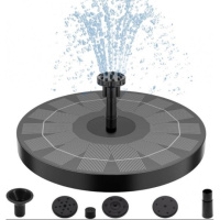 Фонтан насос на солнечной батарее + 6 насадок, Water Pump/ Садовый фонтан 16 см