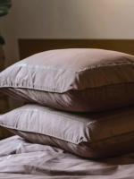 Комплект постільної білизни Ecotton Євро з вишивкою та кантом Stucco в чохлі для зберігання коричневого кольору