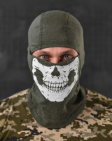 ЛІТНЯ Балаклава олива череп ВТ1010