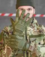 Рукавиці тактичні M-Pact олива ВТ6343