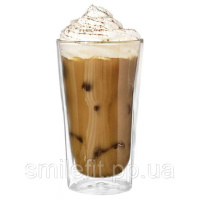 Набір склянок із подвійним дном Con Brio CB-8735-2 350 мл 2 шт, прозорі чашки з подвійними стінками