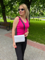 АКЦІЯ! Білий - стильний та елегантний клатч під клапаном, на магнітах (0541)