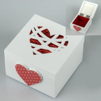 Скринька декоративна «Серце» 10х10х7 см