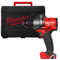 Дриль-шуруповерт акумуляторний безщітковий MILWAUKEE, M18 FDD3-0X,158Нм (каркас, кліпса для ременя, бічна ручка, HD кейс)