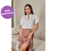 Літня блуза з розрізним рукавом «Moon»| Норма і батал | Розпродаж моделі