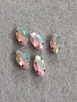 Страз(стекло) в оправе/ 5×10мм/ хамелеон/ 5 шт