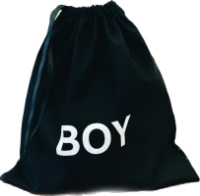 Мешок хлопковый ORGANIZE для вещей 30х35 см Boy (черный)