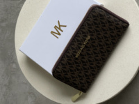 Гаманець Michael Kors великий напис коричневий