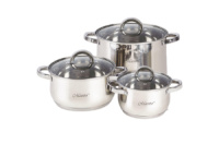 Набор посуды нержавеющий Maestro 1.5 х 3 х 5 л (3 шт.) MR-2120-6L (MR-2120-6L)