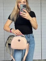 Пудра - стильний, вмісткий та зручний клатч на одне відділення під двома блискавками  (0519)