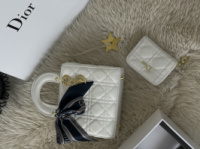 Набір подарунковий Dior lady - сумка та гаманець білий