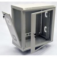 Шафа 12U, 600х350х640 мм (Ш*Г*В), акрілове скло, сіра