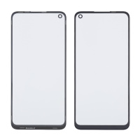 Стекло тачскрина с OCA плёнкой для Realme 8i/ 9i/ 9 Pro чёрное с олеофобным покрытием, закалённое