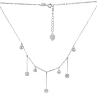 Серебряное колье CatalogSilver с без камней, вес изделия 5,46 гр (2079712) 400450 размер