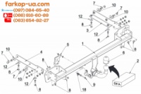 Тягово-сцепное устройство (фаркоп) Opel Astra K (hatchback) (2015-...)