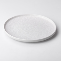 Тарілка керамічна в скандинавському стилі 25 см, білий