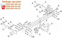 Тягово-сцепное устройство (фаркоп) Mercedes GLK (X204) (2008-2015)