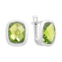 Серебряные серьги CatalogSilver с хризолітом 6.567ct (2150718)