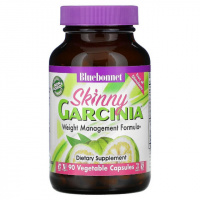 Комплекс Для Контроля Веса, Skinny Garcinia Weight Management Formula, Bluebonnet Nutrition, 90 растительных